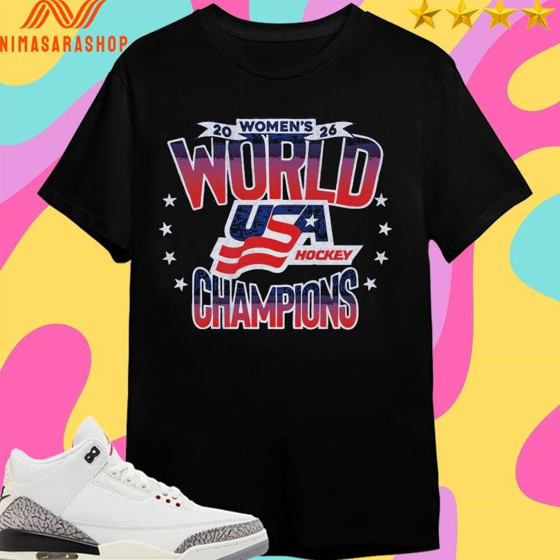 USA Hockey Women’s World Champions 2026 - Adult & Kids T-Shirts, Sweatshirts & Hoodies apparel design preview 1