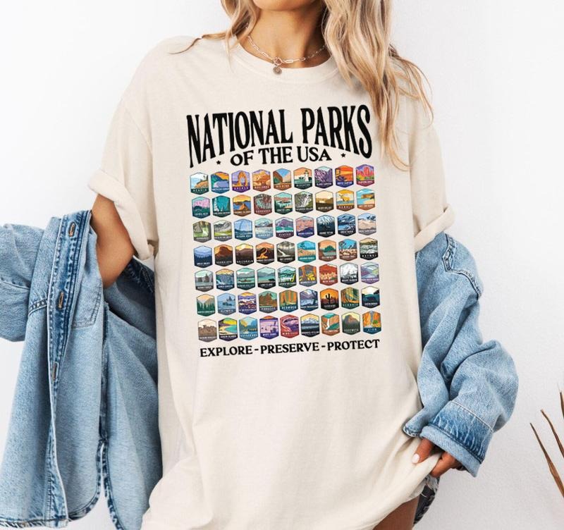 USA National Parks American Laser Engraving Protect - Adult & Kids T-Shirts, Sweatshirts & Hoodies apparel design preview 1