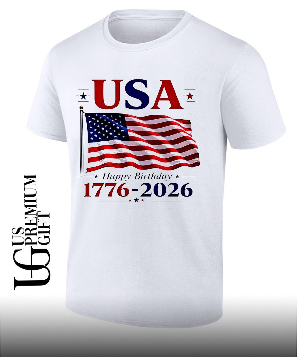USA flag 1776-2026 American Independence Day - Adult & Kids T-Shirts, Sweatshirts & Hoodies apparel design preview 1