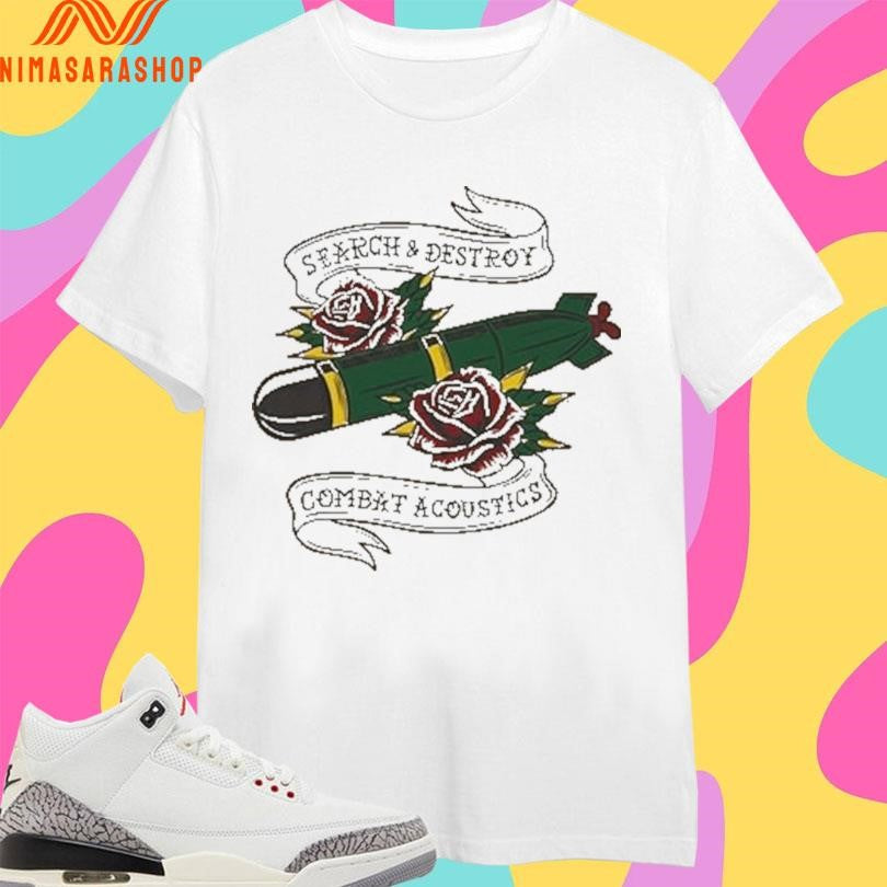 USS Bulkeley Search And Destroy Combat Acoustics - Adult & Kids T-Shirts, Sweatshirts & Hoodies apparel design preview 1