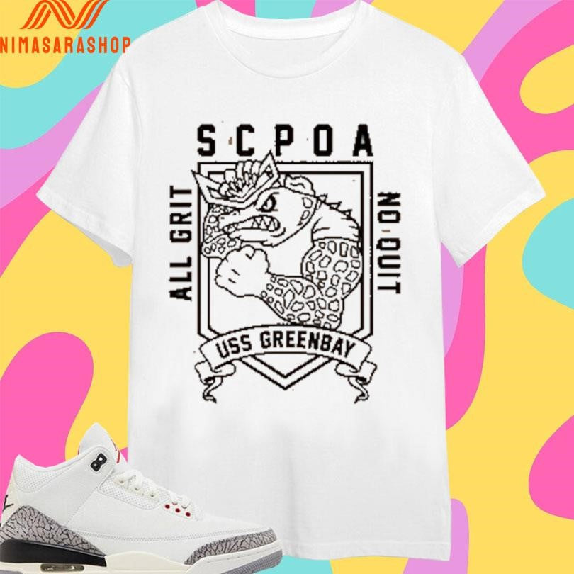 USS Green Bay Scpoa All Grit No Quit - Adult & Kids T-Shirts, Sweatshirts & Hoodies apparel design preview 1