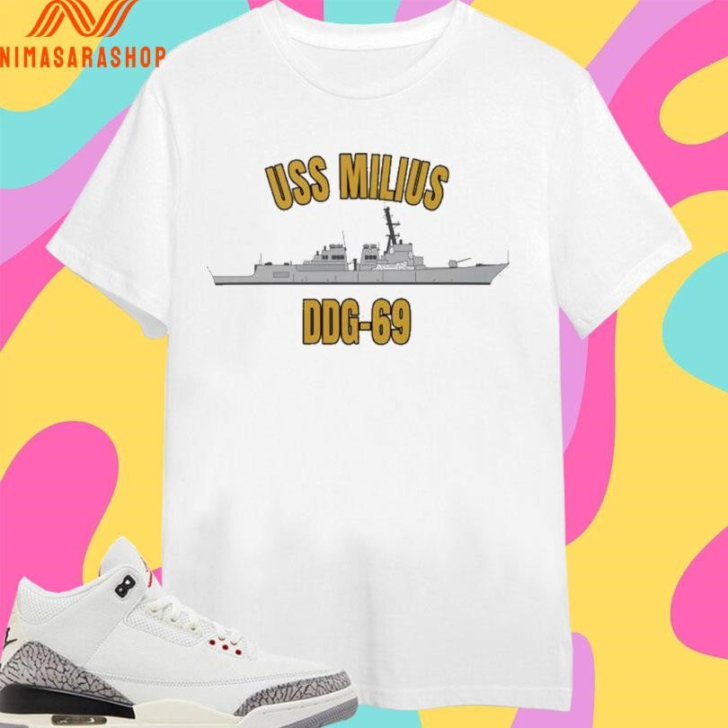 USS Milius DDG-69 Classic - Adult & Kids T-Shirts, Sweatshirts & Hoodies apparel design preview 1