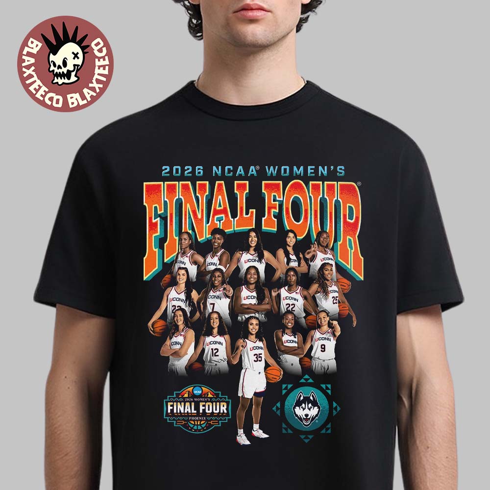 Uconn Huskies 2026 NCAA D1 Women's Basketball Final - Adult & Kids T-Shirts, Sweatshirts & Hoodies apparel design preview 1