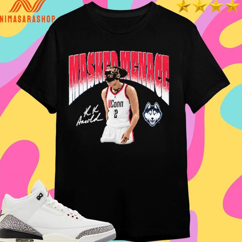 Uconn Huskies Kk Arnold Masked Menace Basketball - Adult & Kids T-Shirts, Sweatshirts & Hoodies apparel design preview 1
