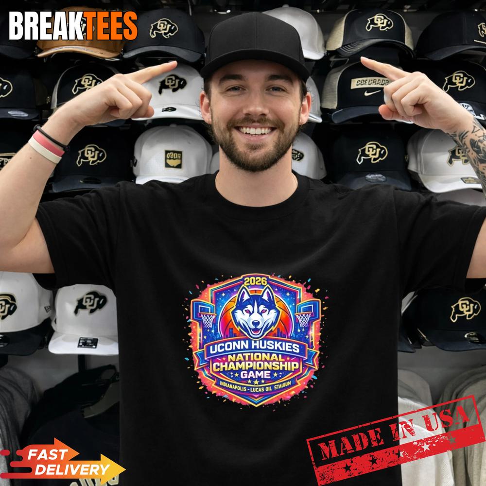 Uconn Huskies National Championship Game Lucas Oil - Adult & Kids T-Shirts, Sweatshirts & Hoodies apparel design preview 1