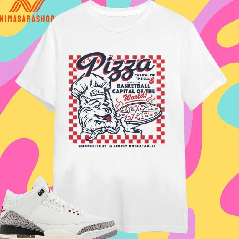 Uconn Huskies Pizza And Basketball Capital Of The - Adult & Kids T-Shirts, Sweatshirts & Hoodies apparel design preview 1