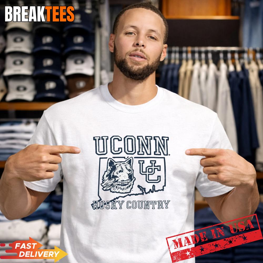 Uconn Vintage Husky Country - Adult & Kids T-Shirts, Sweatshirts & Hoodies apparel design preview 1