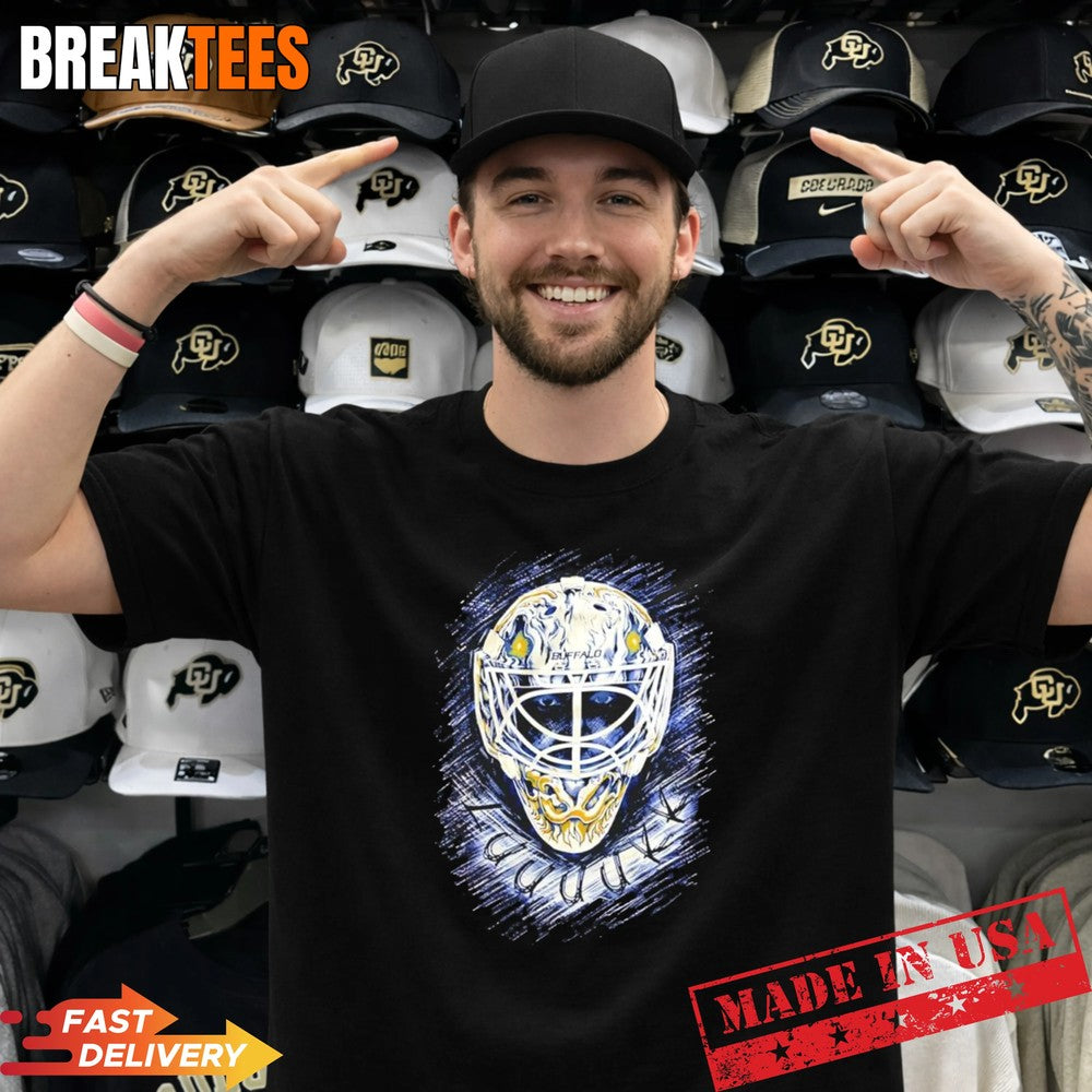 Ukko-Pekka Luukkonen Buffalo Sabres NHL goalkeeper - Adult & Kids T-Shirts, Sweatshirts & Hoodies apparel design preview 1