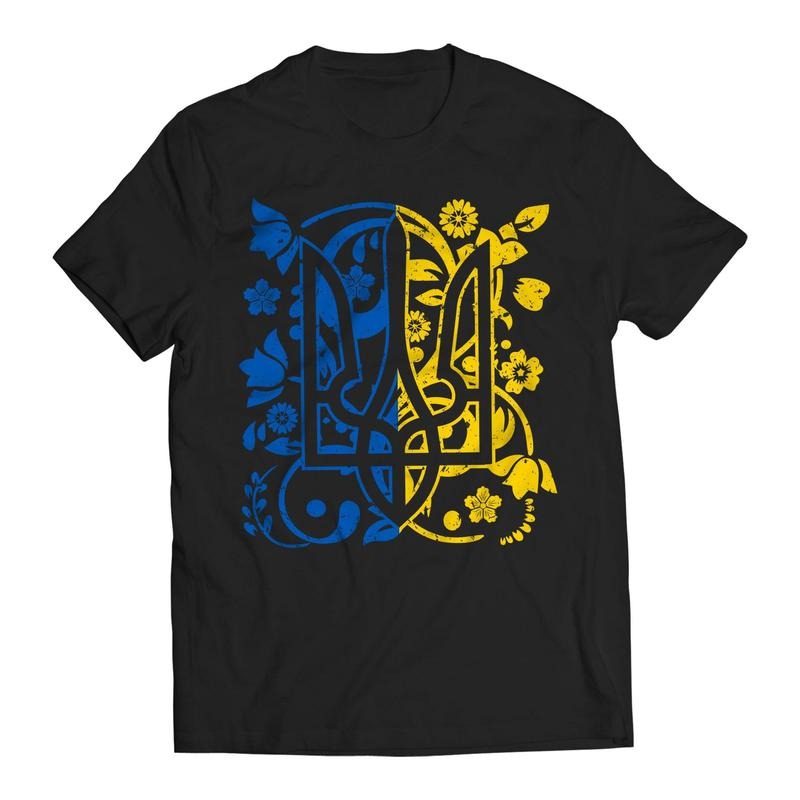 Ukraine Ukrainian Kiev Trysub Flag V. Zelenskyy - Adult & Kids T-Shirts, Sweatshirts & Hoodies apparel design preview 1