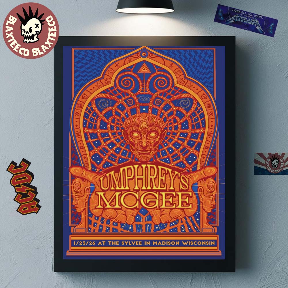 Umphrey's McGee Madison Wisconsin 2026 Gig Poster At - Adult & Kids T-Shirts, Sweatshirts & Hoodies apparel design preview 1