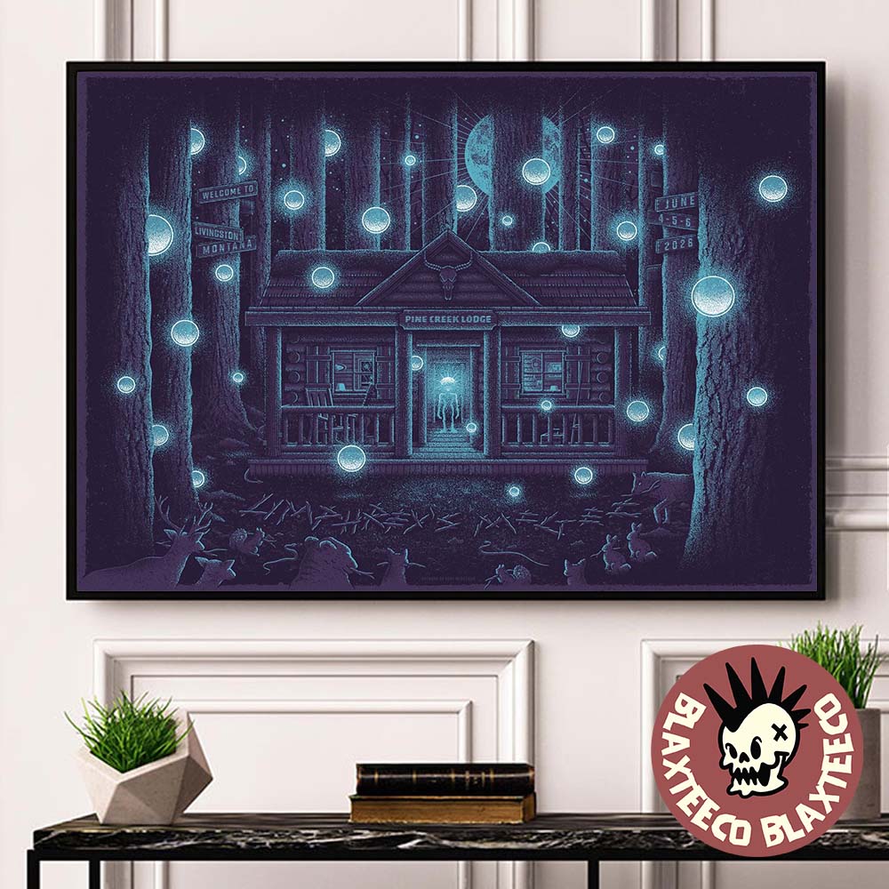 Umphrey's McGee Pine Creek Lodge 2026 Special Poster - Adult & Kids T-Shirts, Sweatshirts & Hoodies apparel design preview 1