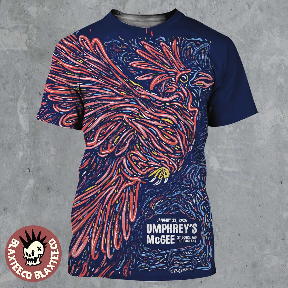 Umphrey's McGee St Louis Missouri 2026 Gig Poster At - Adult & Kids T-Shirts, Sweatshirts & Hoodies apparel design preview 1