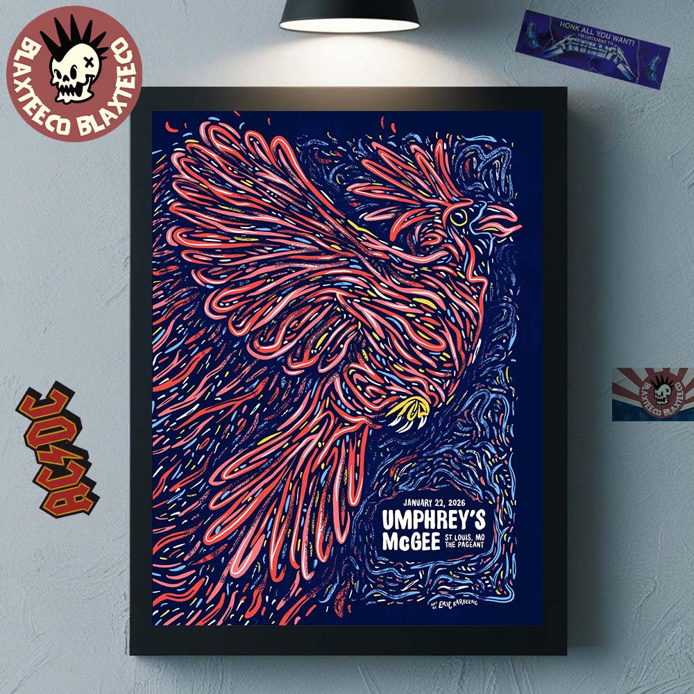 Umphrey's McGee St Louis Missouri 2026 Gig Poster At - Adult & Kids T-Shirts, Sweatshirts & Hoodies apparel design preview 1