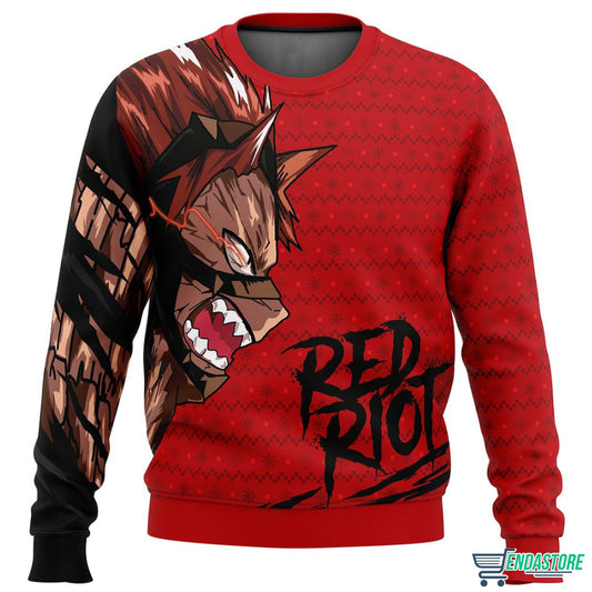Unbreakable Red Riot 3D Ugly Christmas Sweater - Holiday Gift product image