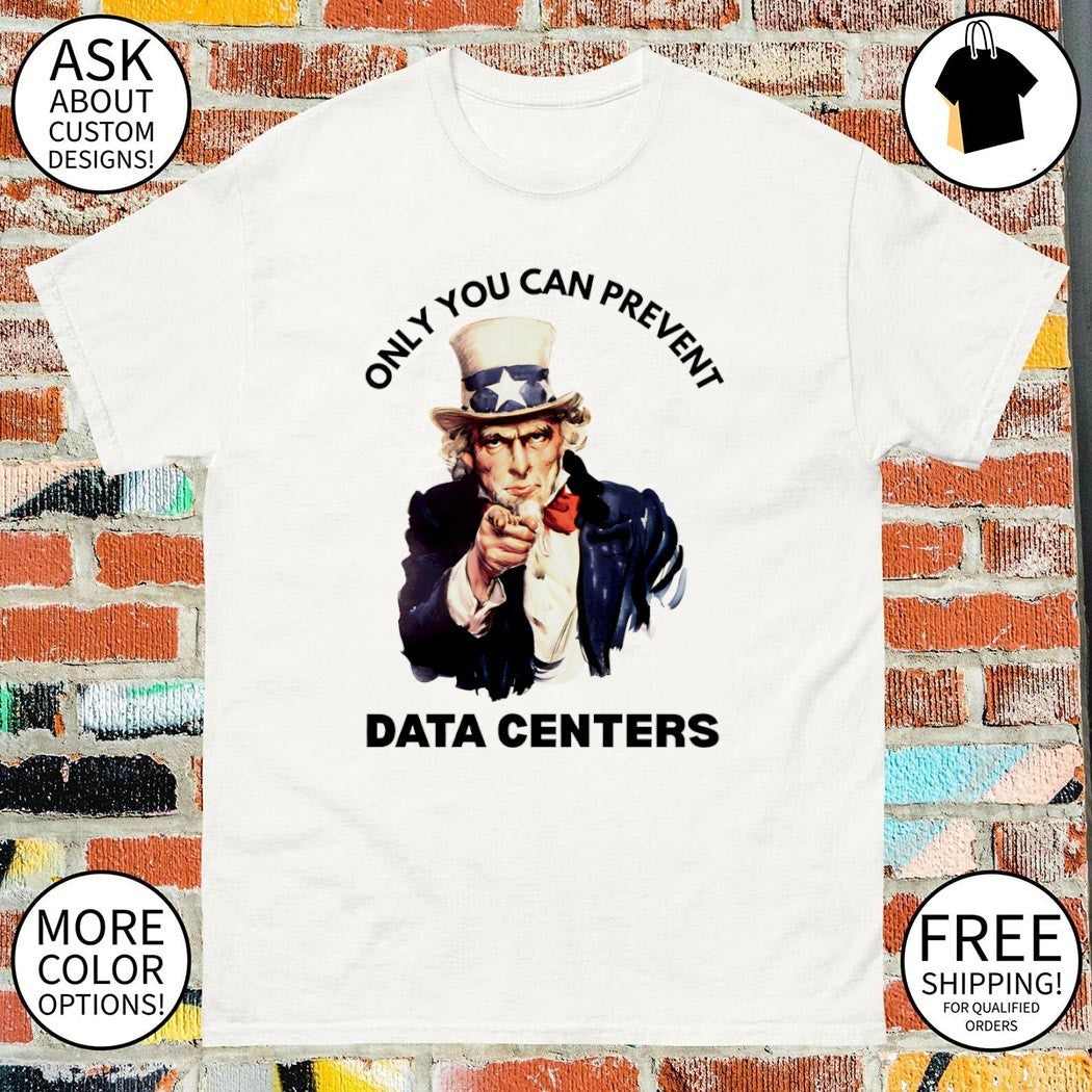 Uncle Sam only you can prevent data centers 4th of - Adult & Kids T-Shirts, Sweatshirts & Hoodies apparel design preview 1