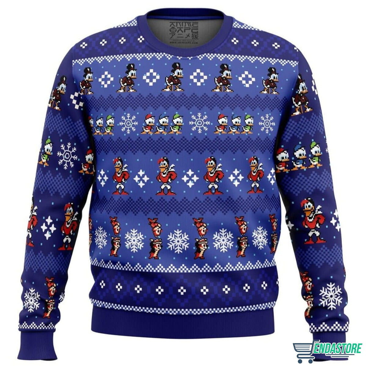 Uncle Scrooge DuckTales 3D Ugly Christmas Sweater - Holiday Gift product image
