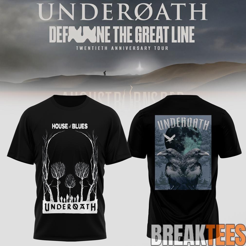 Underoath x Define The Great Line 20th Anniversary - Adult & Kids T-Shirts, Sweatshirts & Hoodies apparel design preview 1