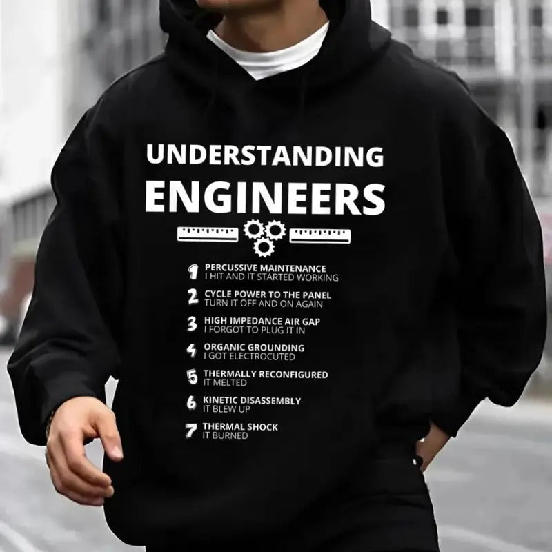 Understanding Engineers Funny Sarcastic Casual Street - Adult & Kids T-Shirts, Sweatshirts & Hoodies apparel design preview 1