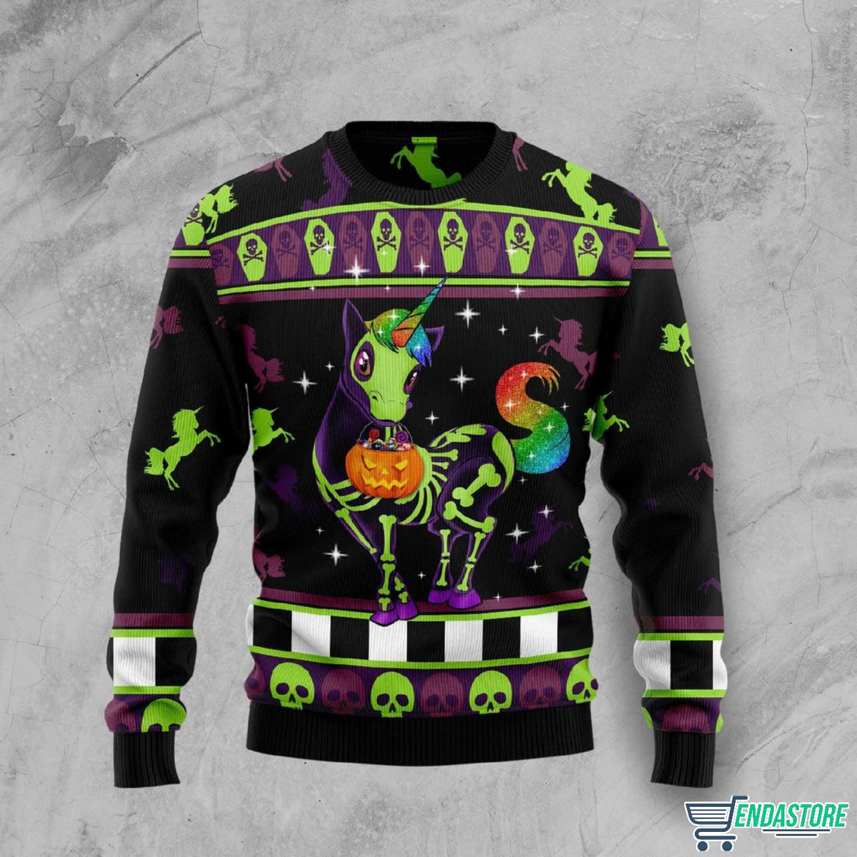 Unicorn Pumpkin Halloween Halloween 3D Sweater - Gift Idea product image