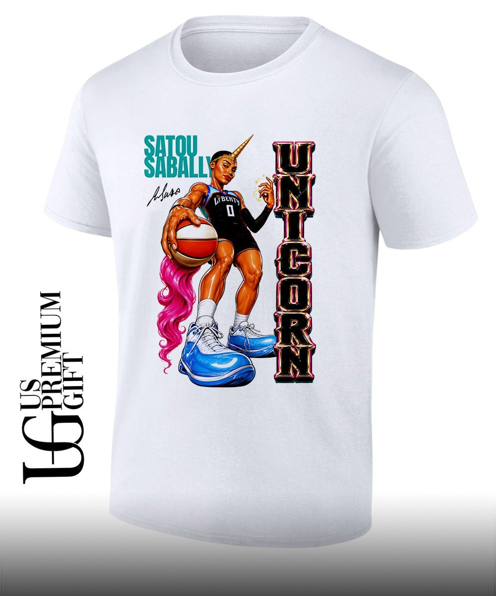 Unicorn Satou Sabally New York Liberty WNBA 2026 - Adult & Kids T-Shirts, Sweatshirts & Hoodies apparel design preview 1