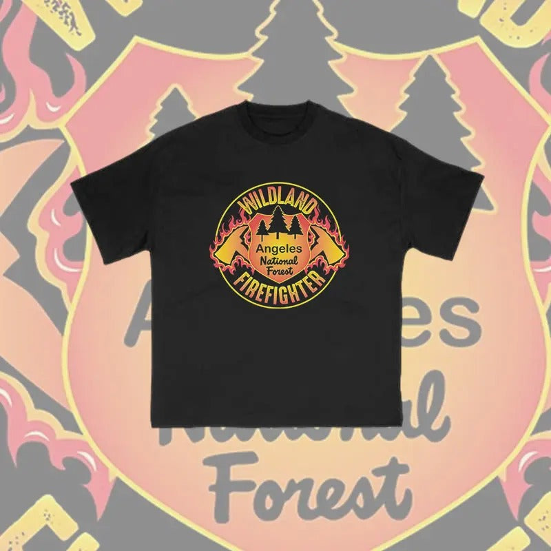100% Cotton Wildland Firefighter Print Vintage - Adult & Kids T-Shirts, Sweatshirts & Hoodies apparel design preview 1