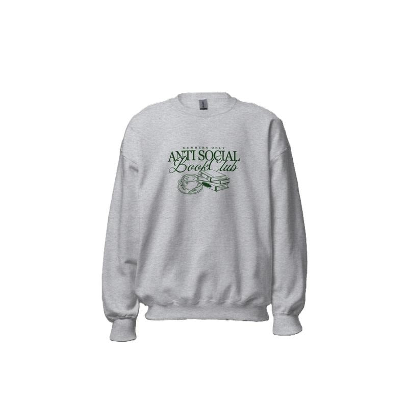 Anti Social Book Club Bookish Bookworm Story Us - Adult & Kids T-Shirts, Sweatshirts & Hoodies apparel design preview 1