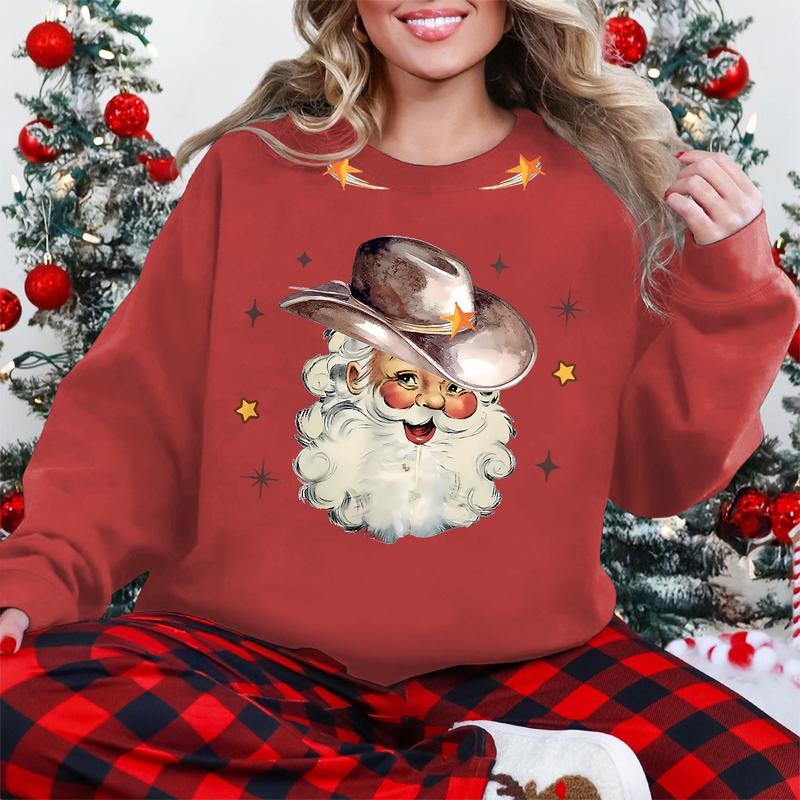 Western Santa Cowboy 50% Cotton Polyester - Adult & Kids T-Shirts, Sweatshirts & Hoodies apparel design preview 1