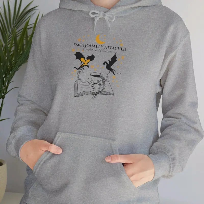 Emotionally Attached Fictional Characters Fourth Wing - Adult & Kids T-Shirts, Sweatshirts & Hoodies apparel design preview 1