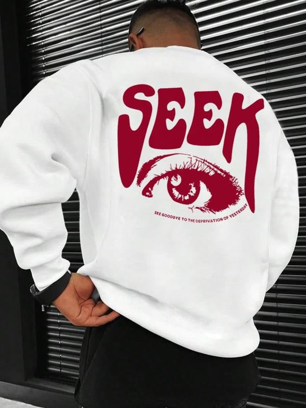 Letter Eye Print Regular Fit Casual Essentials Comfy - Adult & Kids T-Shirts, Sweatshirts & Hoodies apparel design preview 1