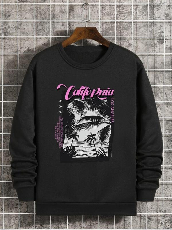 Letter Tree Print Round Neck Essentials Regular Fit - Adult & Kids T-Shirts, Sweatshirts & Hoodies apparel design preview 1