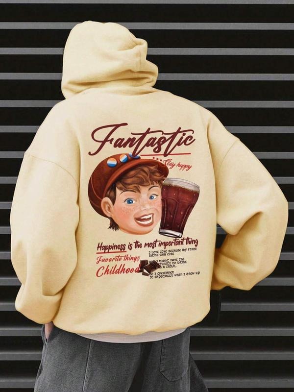 Regular Fit Retro Drawstring Drop Shoulder Essentials - Adult & Kids T-Shirts, Sweatshirts & Hoodies apparel design preview 1
