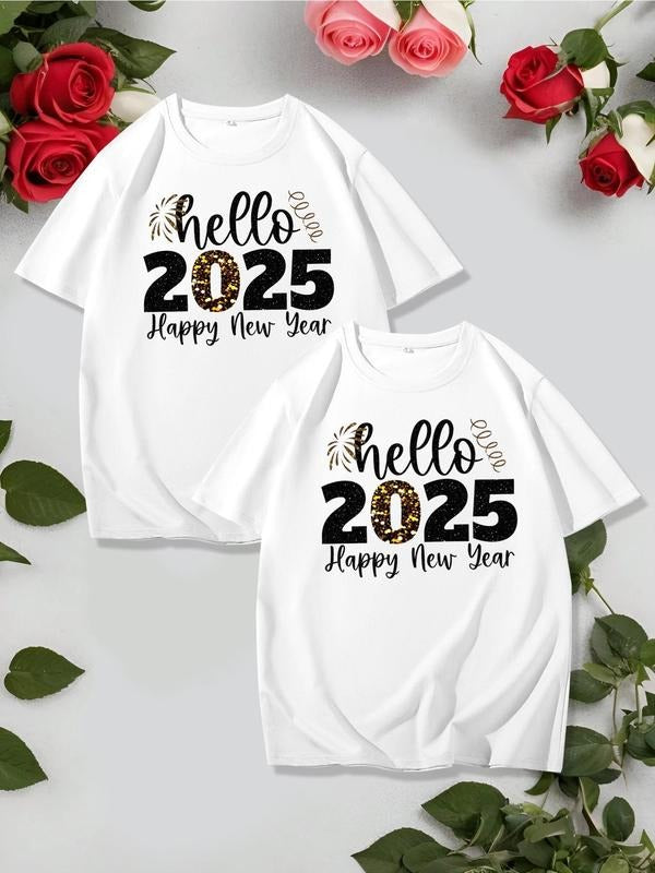 'S 2025 Number Print Round Neck Casual Comfortable - Adult & Kids T-Shirts, Sweatshirts & Hoodies apparel design preview 1