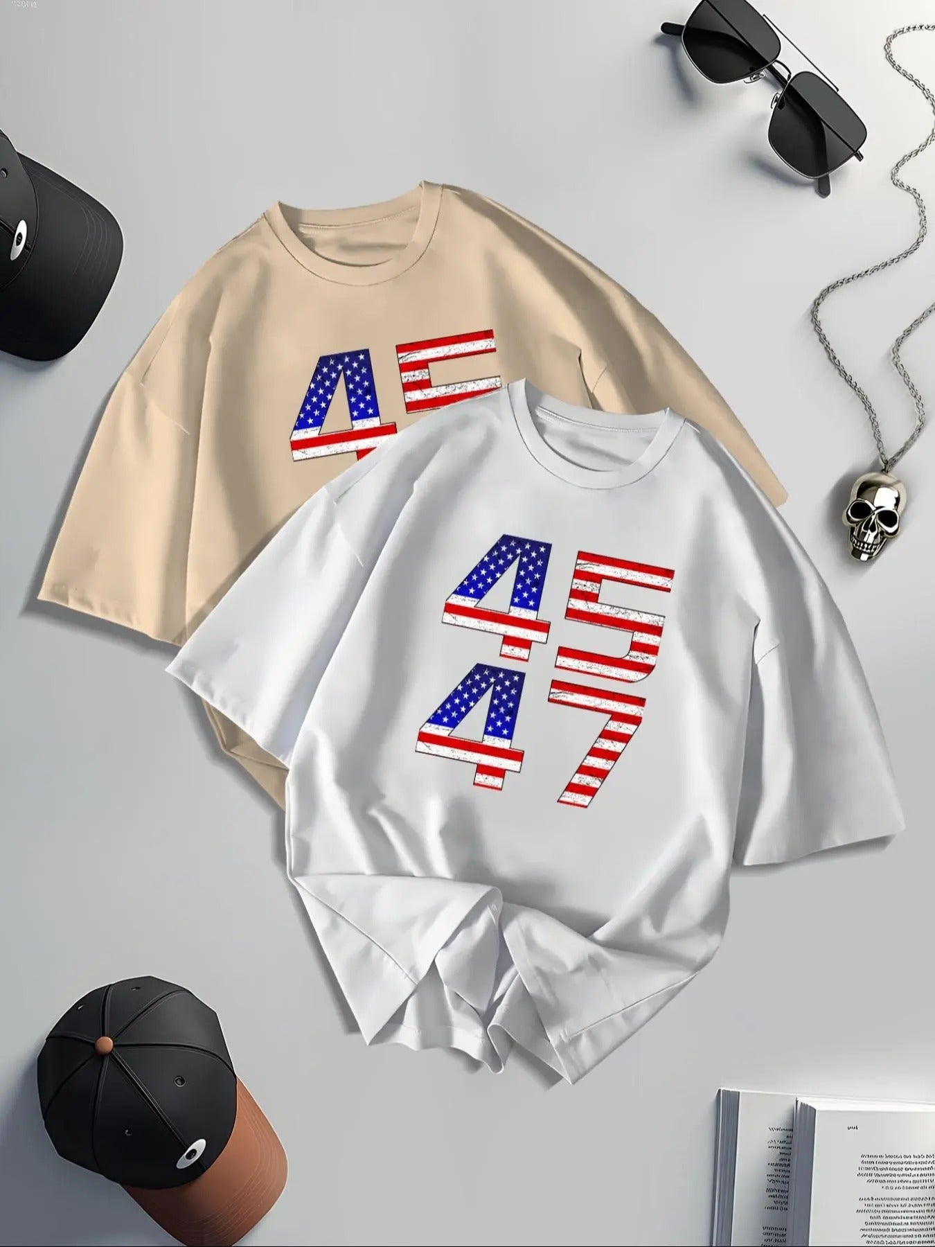 'S Letter Print Round Neck Regular Fit Casual Short - Adult & Kids T-Shirts, Sweatshirts & Hoodies apparel design preview 1