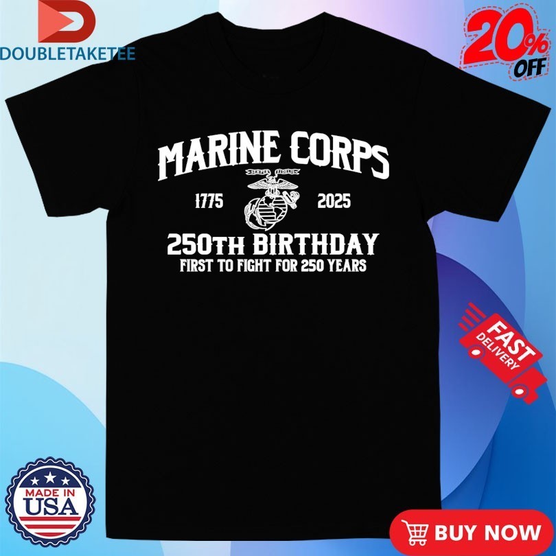 United States Marine Corps 250th Birthday First To - Adult & Kids T-Shirts, Sweatshirts & Hoodies apparel design preview 1