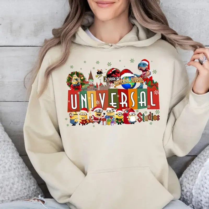 Universall Studio Family Vacation Xmas Group Trip Fit - Adult & Kids T-Shirts, Sweatshirts & Hoodies apparel design preview 1
