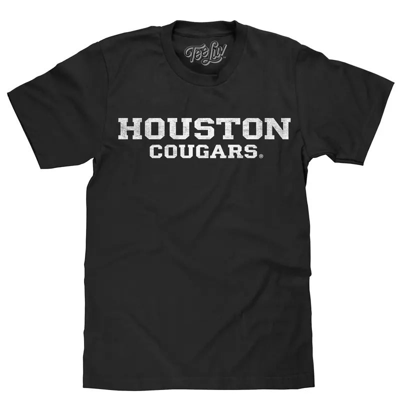 University Houston Cougars Black - Adult & Kids T-Shirts, Sweatshirts & Hoodies apparel design preview 1