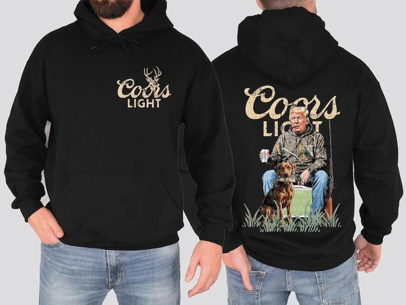 [Up 5XL] CL Duck Hunting Trump Beer Dog - Adult & Kids T-Shirts, Sweatshirts & Hoodies apparel design preview 1