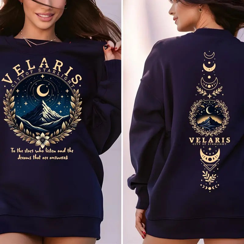 [Up 5XL] Velaris Acotar City Starlight Night Court - Adult & Kids T-Shirts, Sweatshirts & Hoodies apparel design preview 1