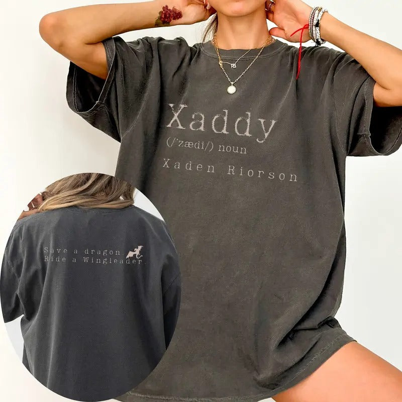 [Up 5XL] Xaddy Xaden Riorson Fourth Wing Iron Flame - Adult & Kids T-Shirts, Sweatshirts & Hoodies apparel design preview 1