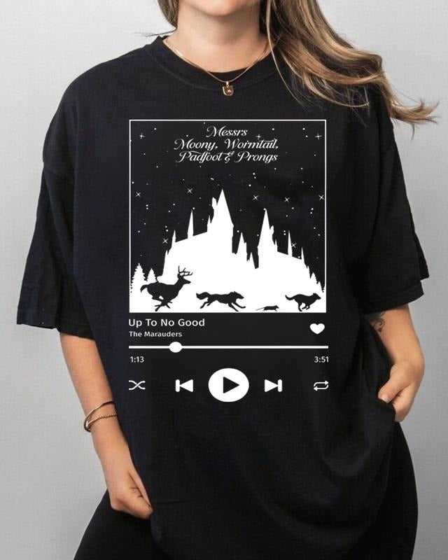 Up No Good Marauders Harry Fandom Era Wizard Book - Adult & Kids T-Shirts, Sweatshirts & Hoodies apparel design preview 1