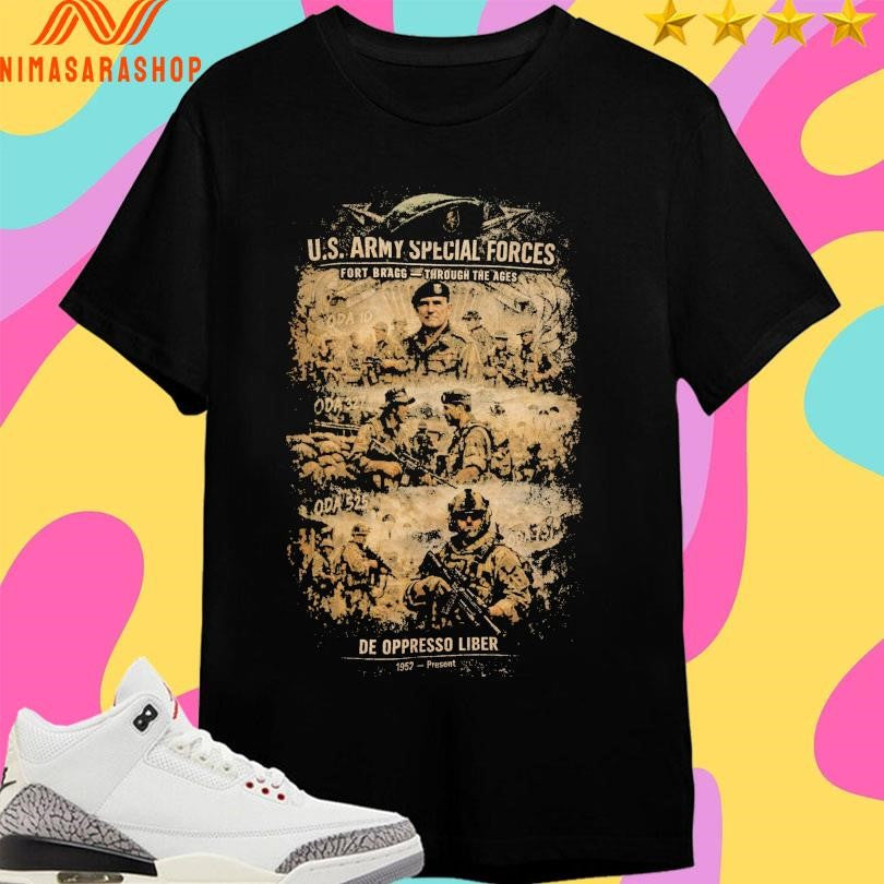 Us Army Special Forces Fort Bragg Through The Ages De - Adult & Kids T-Shirts, Sweatshirts & Hoodies apparel design preview 1