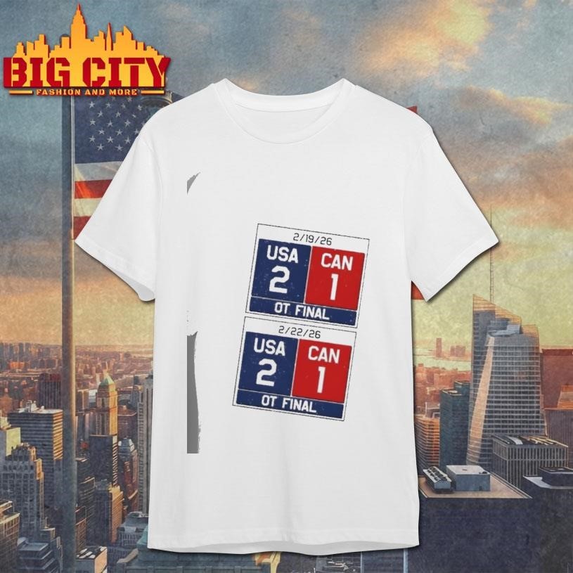 Usa Hockey 2026 Champions Vs Canada - Adult & Kids T-Shirts, Sweatshirts & Hoodies apparel design preview 1