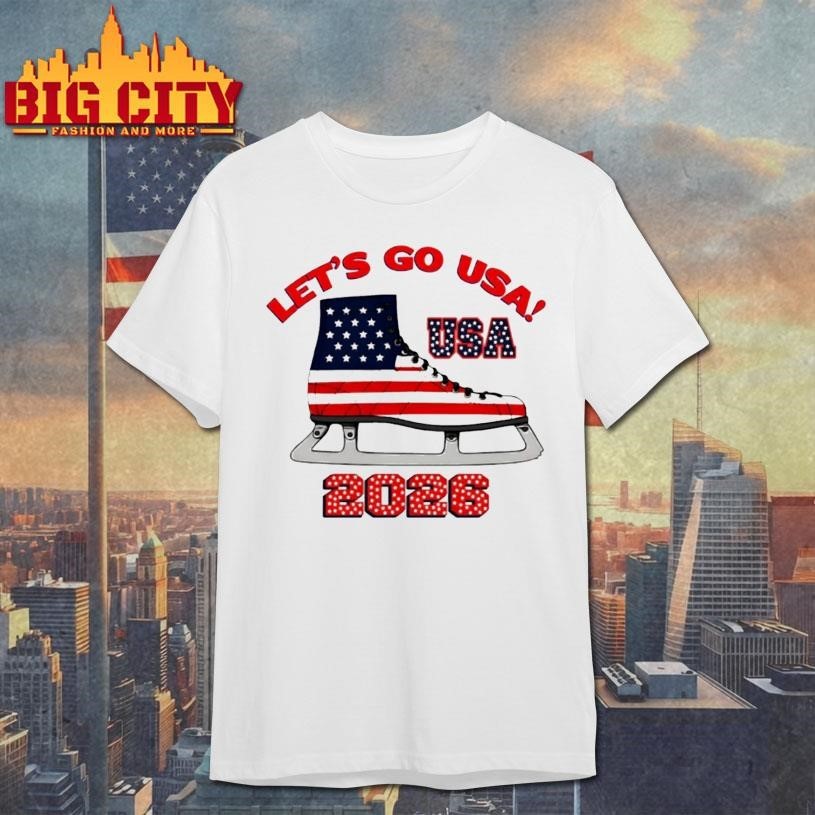 Usa Ice Skating 2026 Winter Olympics Vintage - Adult & Kids T-Shirts, Sweatshirts & Hoodies apparel design preview 1