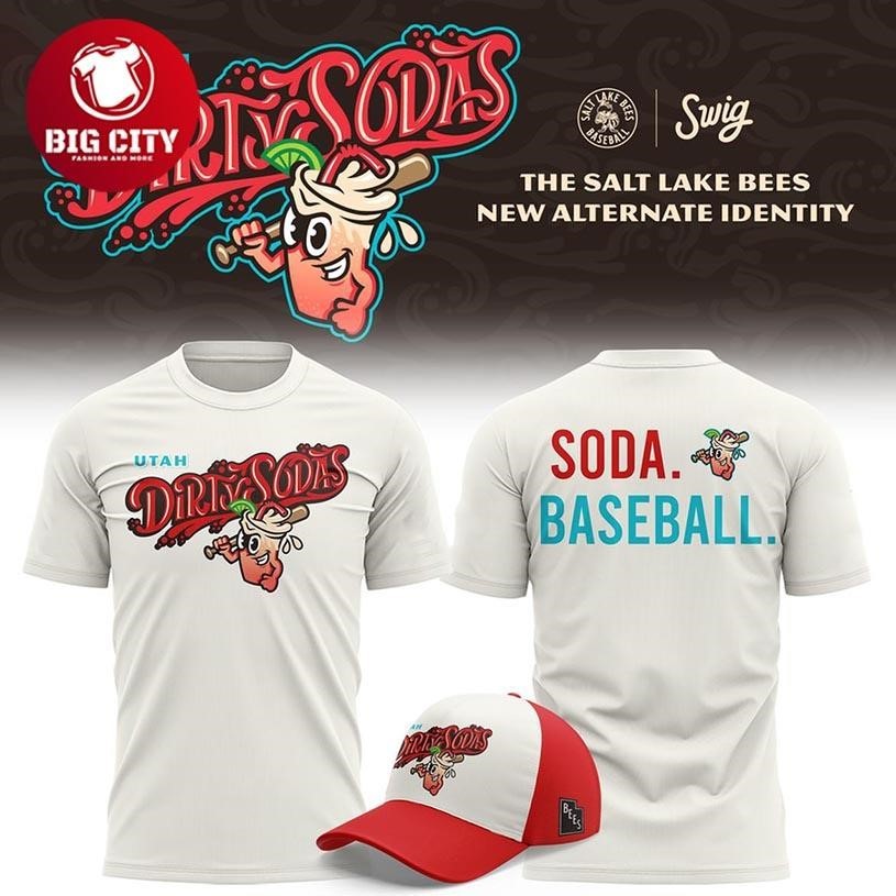 Utah Dirty Sodas 2026 Salt Lake Bee New Logo Two - Adult & Kids T-Shirts, Sweatshirts & Hoodies apparel design preview 1