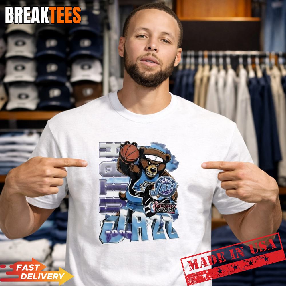 Utah Jazz NBA Western Conference Finals Champions - Adult & Kids T-Shirts, Sweatshirts & Hoodies apparel design preview 1