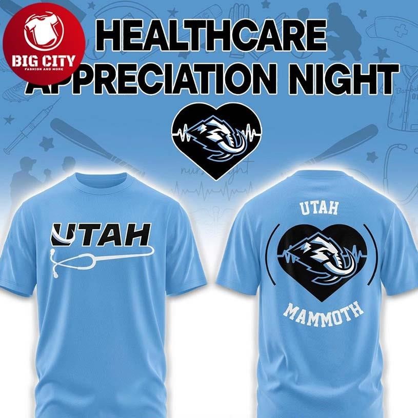 Utah Mammoth Healthcare Appreciation x NHL 2026 Night - Adult & Kids T-Shirts, Sweatshirts & Hoodies apparel design preview 1