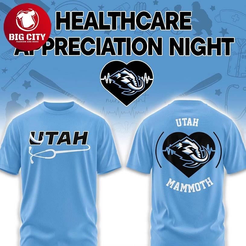 Utah Mammoth x Healthcare Appreciation 2026 Night Two - Adult & Kids T-Shirts, Sweatshirts & Hoodies apparel design preview 1