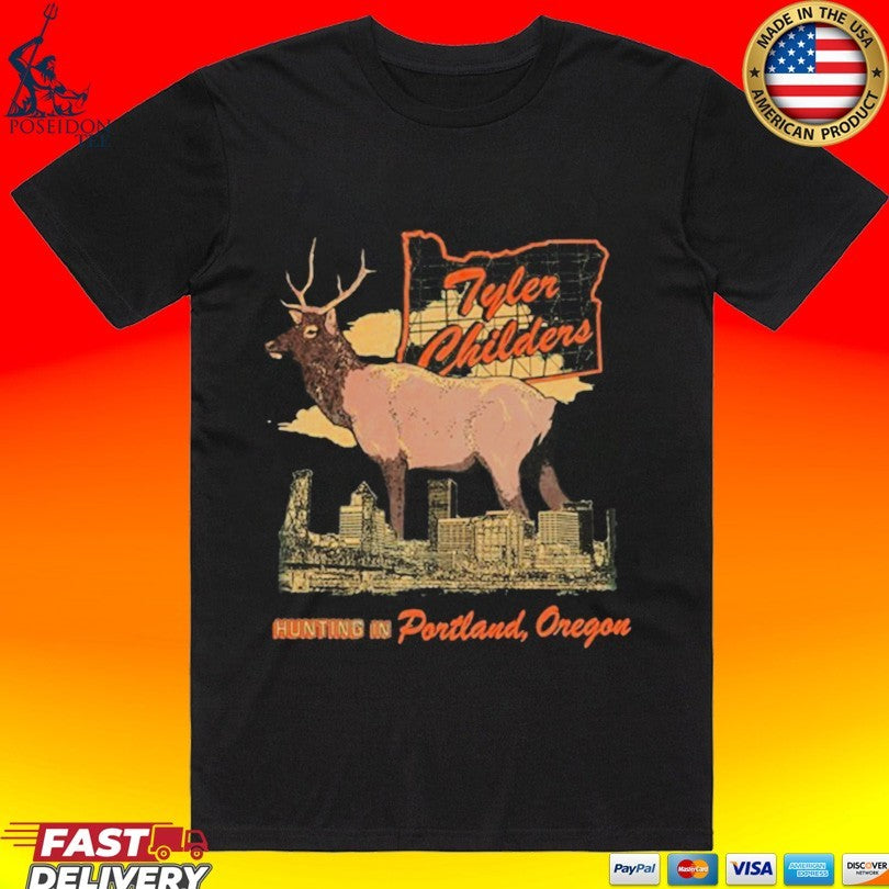 Tyler Childers 2026 Hunting In Boulder Oregon - Adult & Kids T-Shirts, Sweatshirts & Hoodies apparel design preview 1