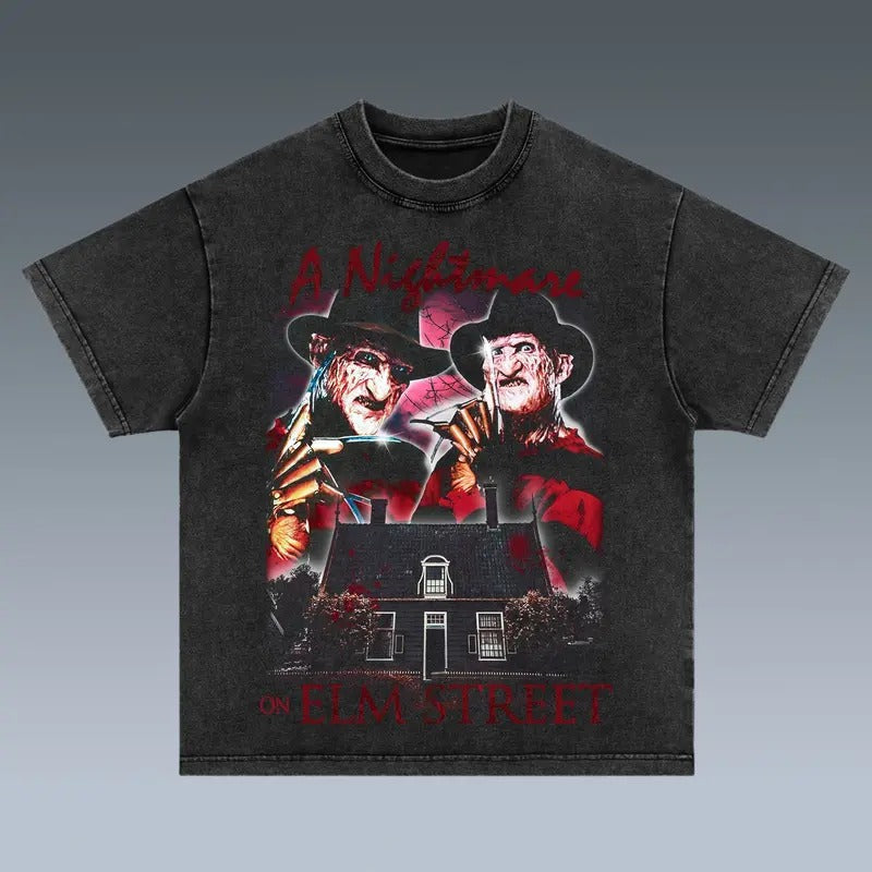VINTAGE NIGHTMARE ELM STREET Trending Movie 90s Fans - Adult & Kids T-Shirts, Sweatshirts & Hoodies apparel design preview 1