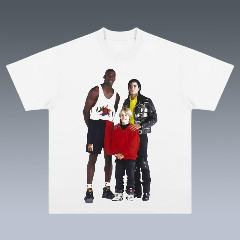 VINTAGE MICHAEL JOR.D4N J4CKSON MACAULAY CULKIN - Adult & Kids T-Shirts, Sweatshirts & Hoodies apparel design preview 1